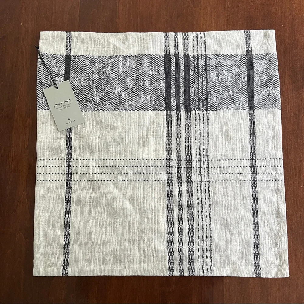 west elm | woven origin plaid pillow cover